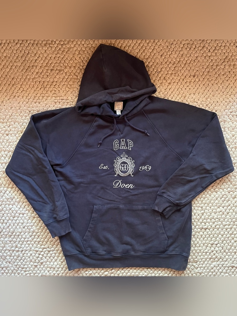 Gap x Doen navy blue hoodie sweatshirt